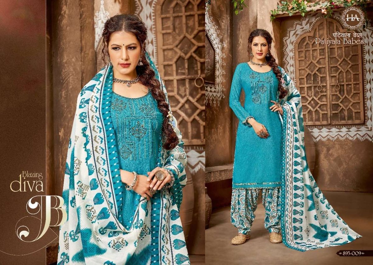 Harshit Fashion Patiyala Babes 895-001 to 895-010 Series 9