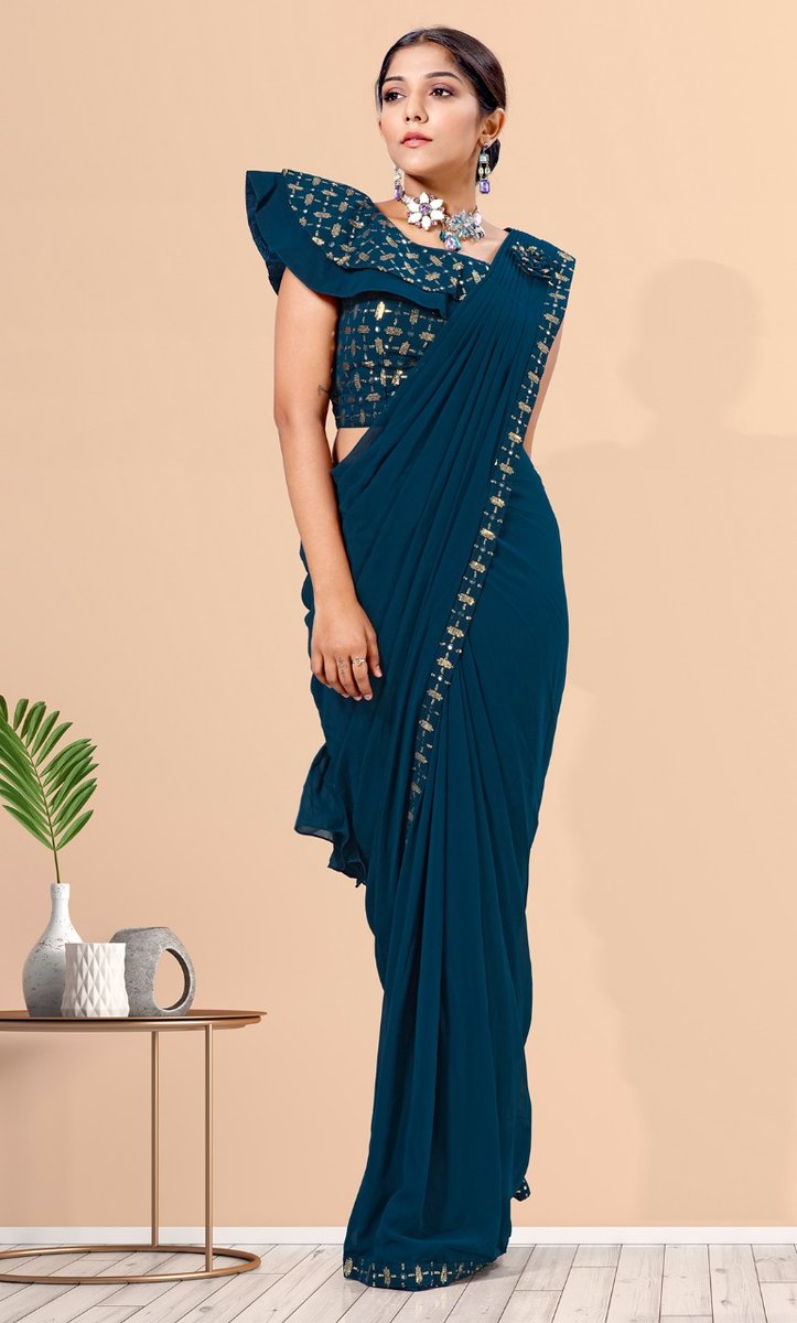 Aamoha Trendz Ready To Wear Designer Saree 1015580 Colors 5