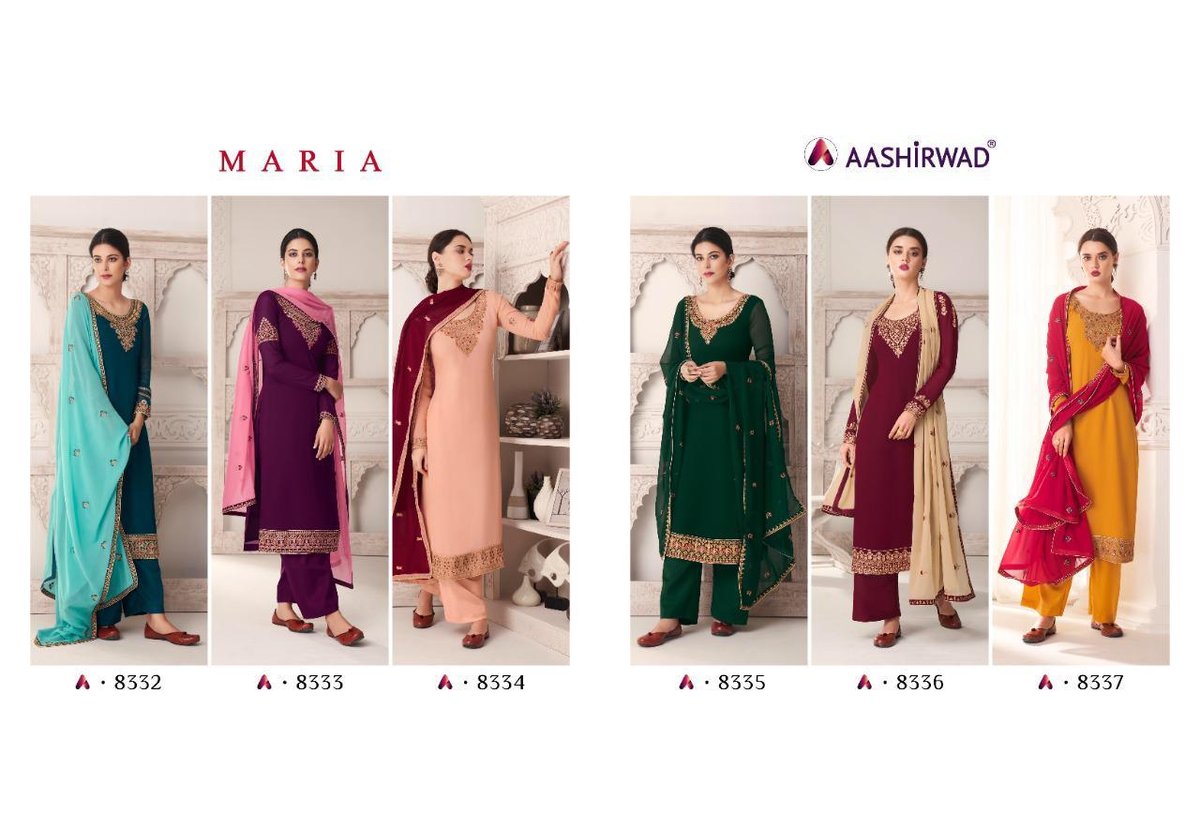 Aashirwad Creation Maria 8332-8337 Series 7