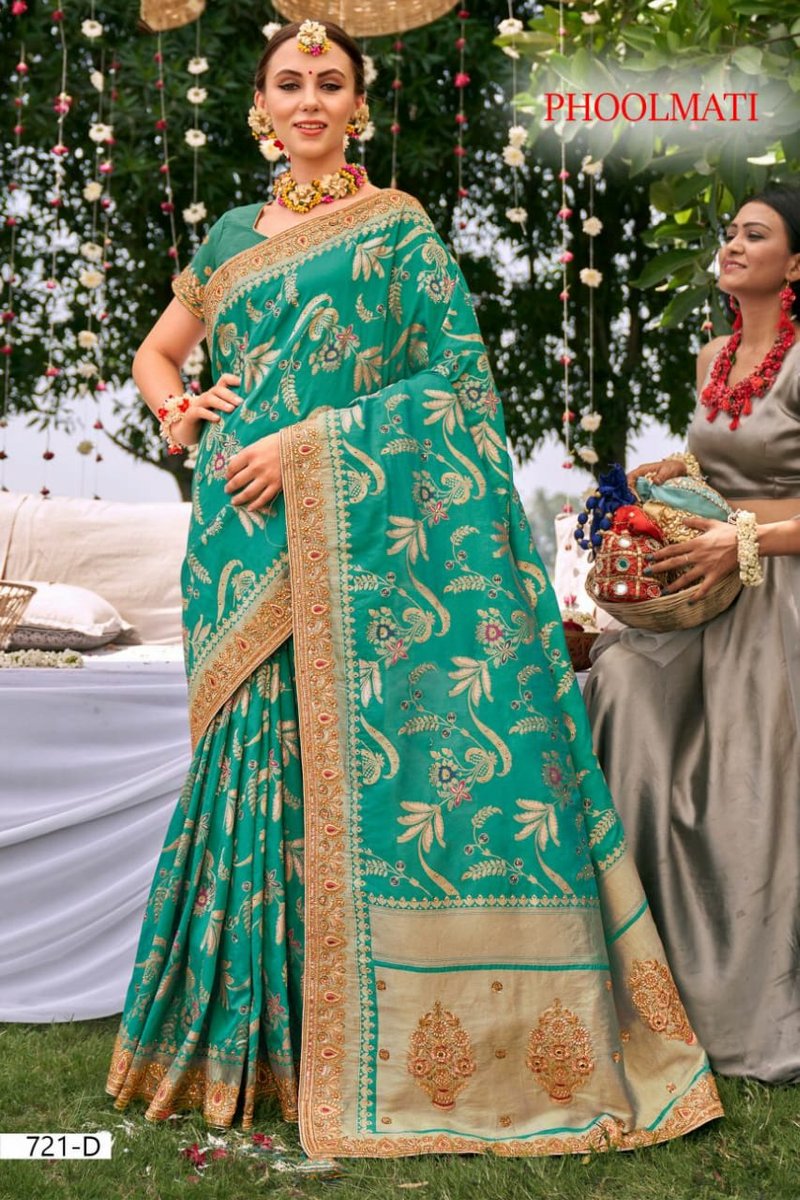 B Fine Saree Phoolmati 721 Colors 4