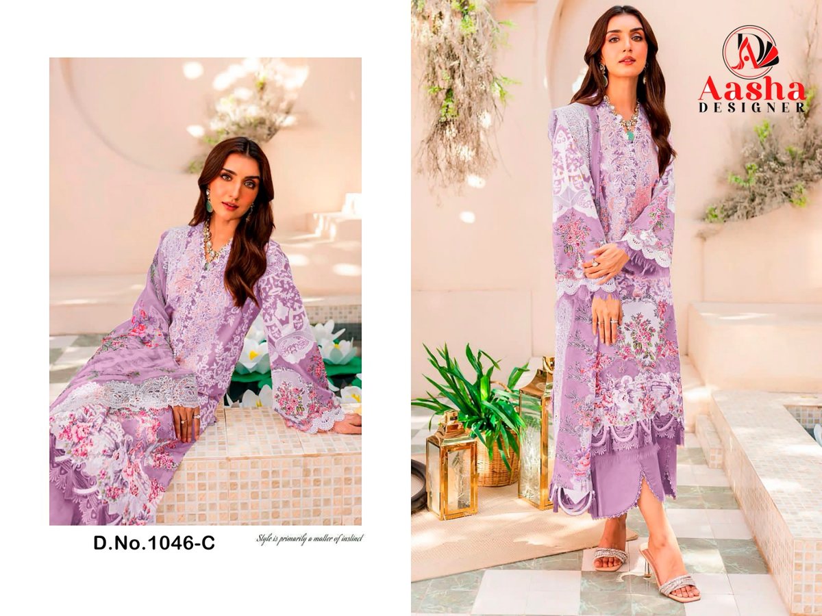 AASHA DESIGNER NEEDLE WONDER VOL-3 1046-A TO 1046-D 3