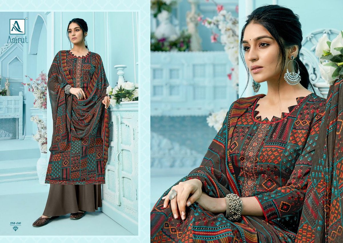 Alok Suit Amrut 558-001-558-010 Series 10