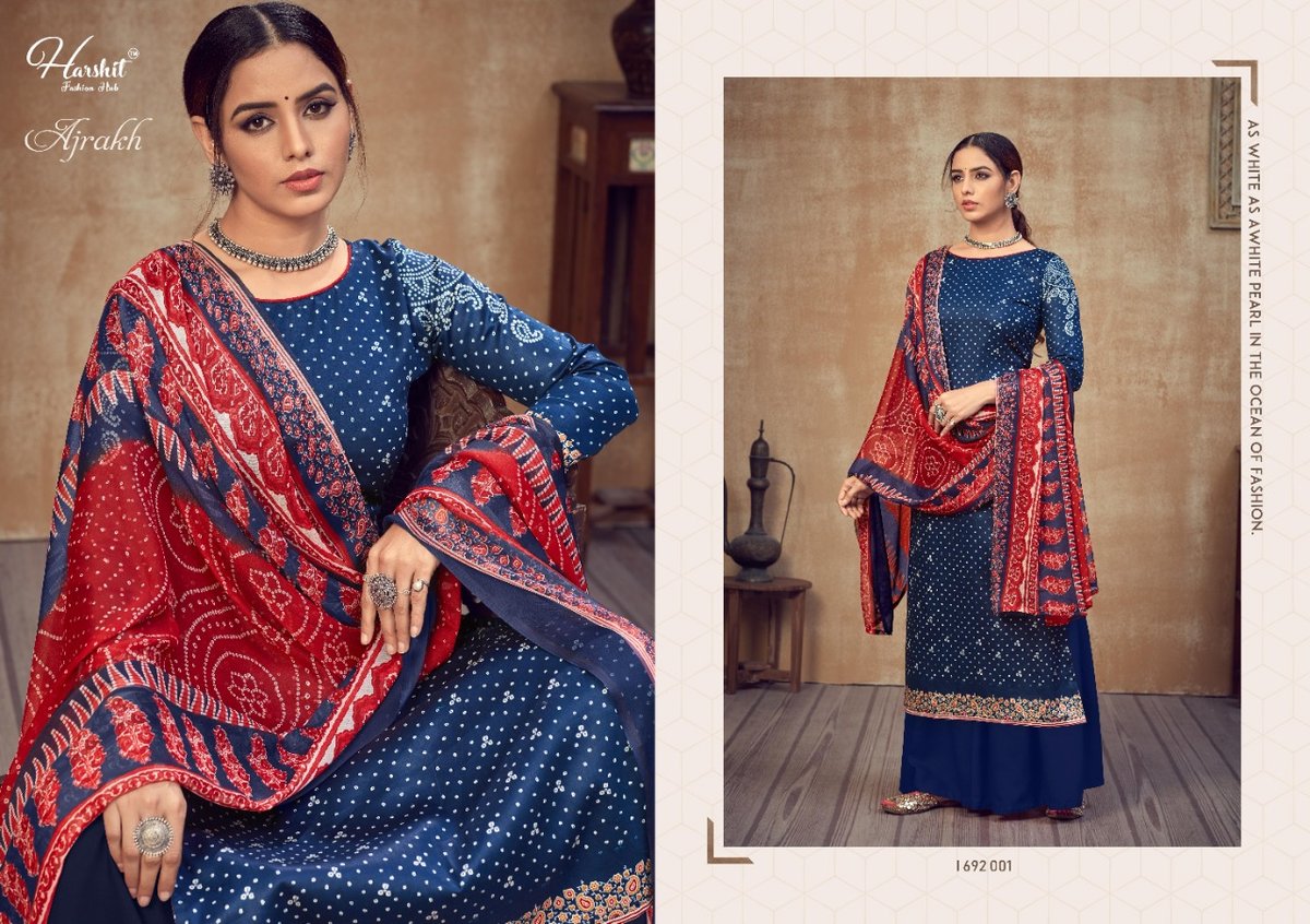 Alok Suits Ajrakh 1692-001 to 1692-010 Series 1