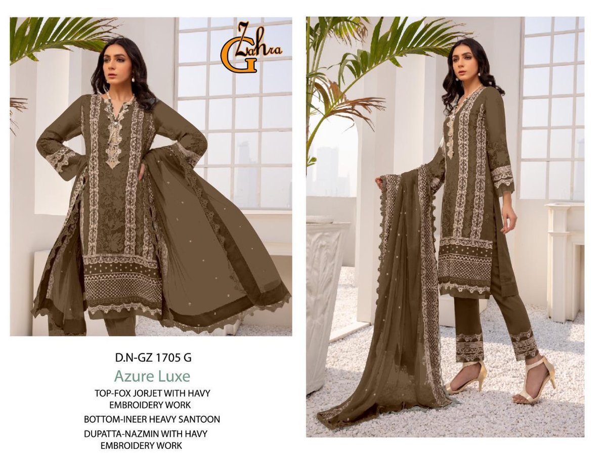 G Zahra Azure Luxe GZ-1705 Colors 7