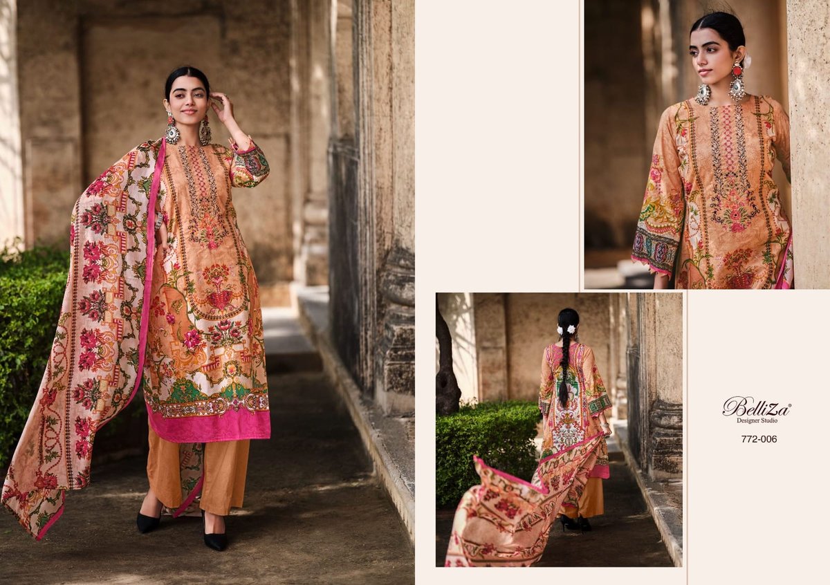 Belliza Designer Naira Vol-3 772-001 to 772-010 Series 6