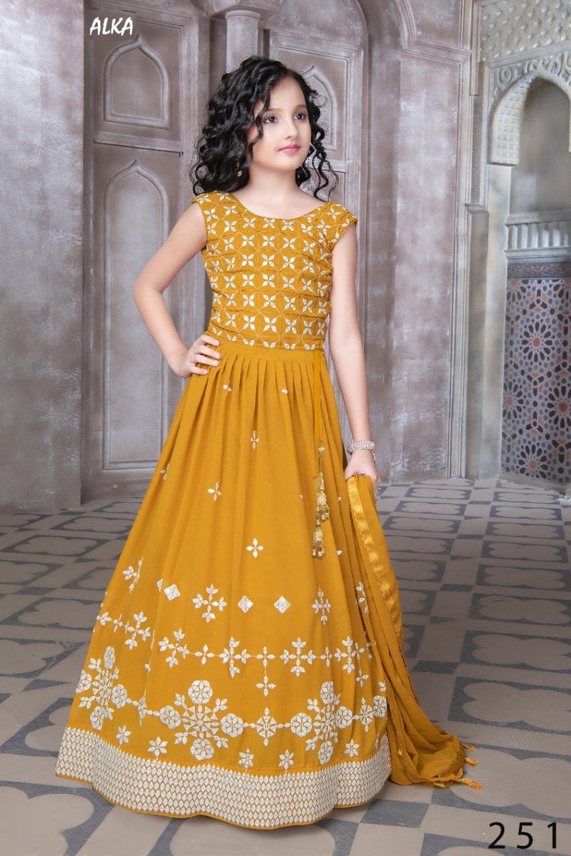Alka Children Wear Lehenga Vol-35 248-252 Series 4