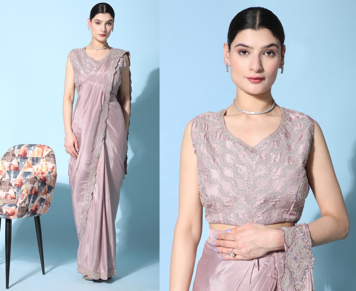 Aamoha Trendz Ready To Wear Designer Saree 243 Colors 1