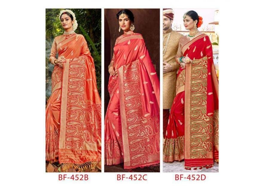 B'Fine Saree Roohani 452 Colors 4