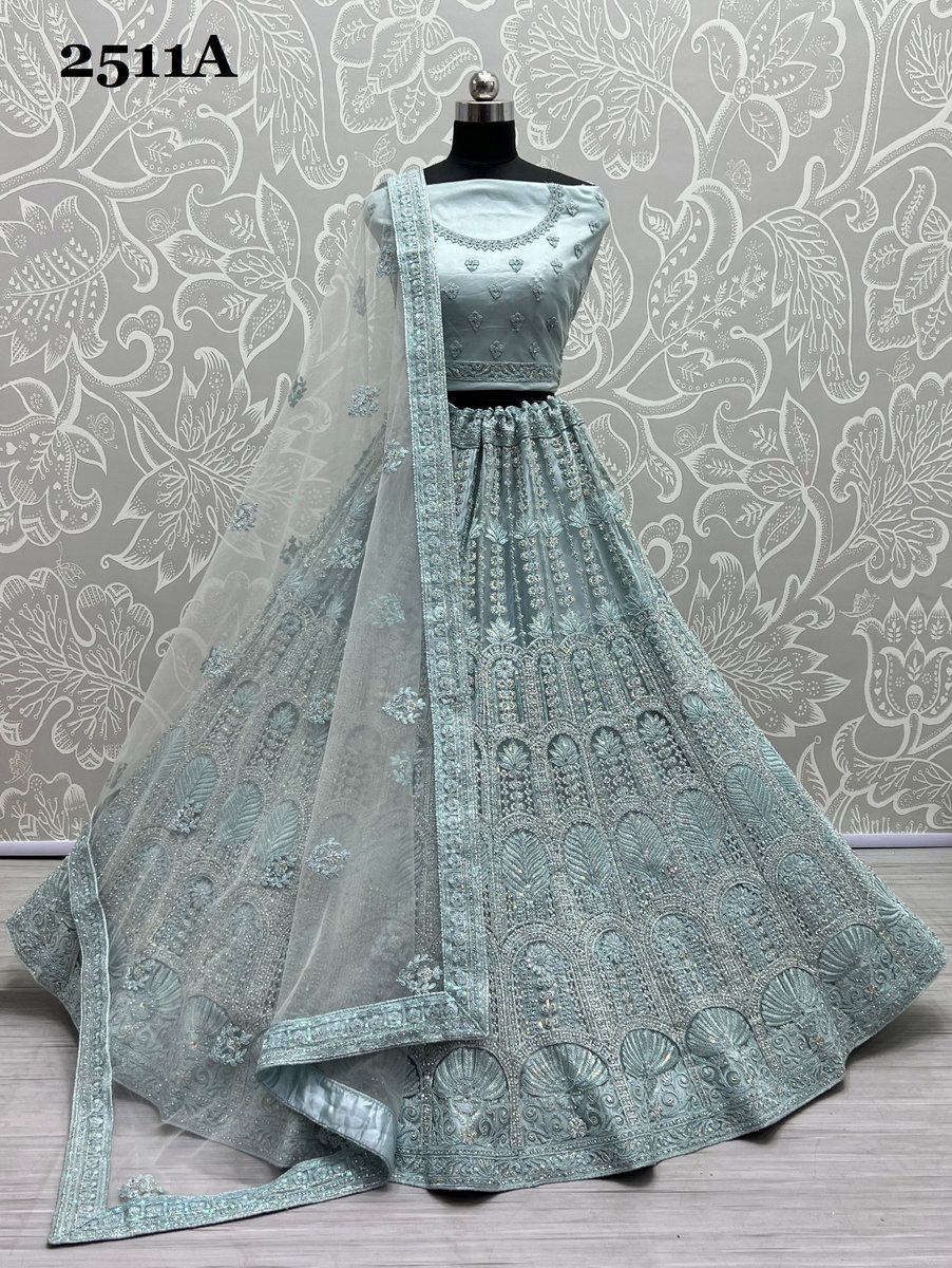 Anjani Art Bridal Lehenga 2511 Colors 1