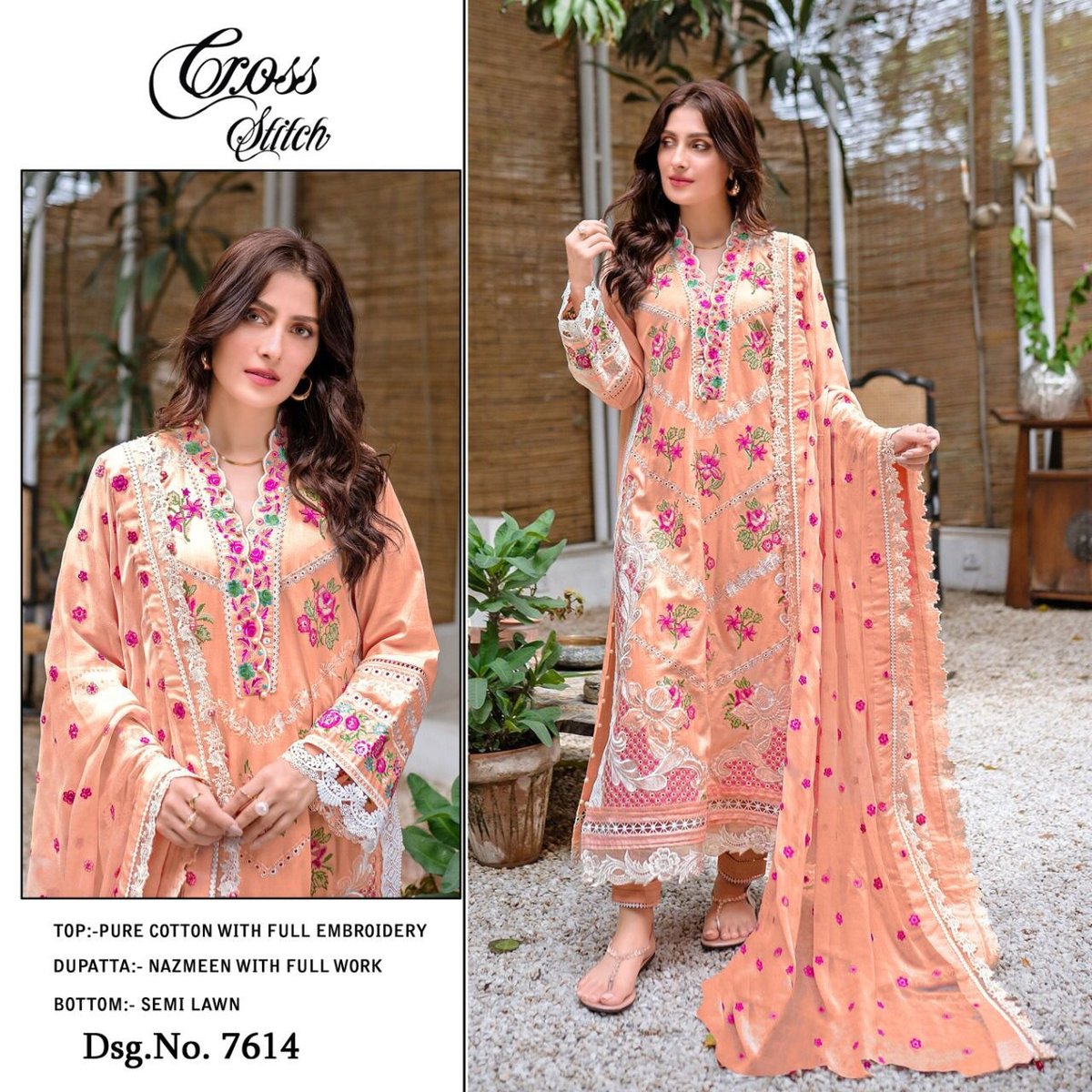 Cross Stitch 7614 Dress Material 1