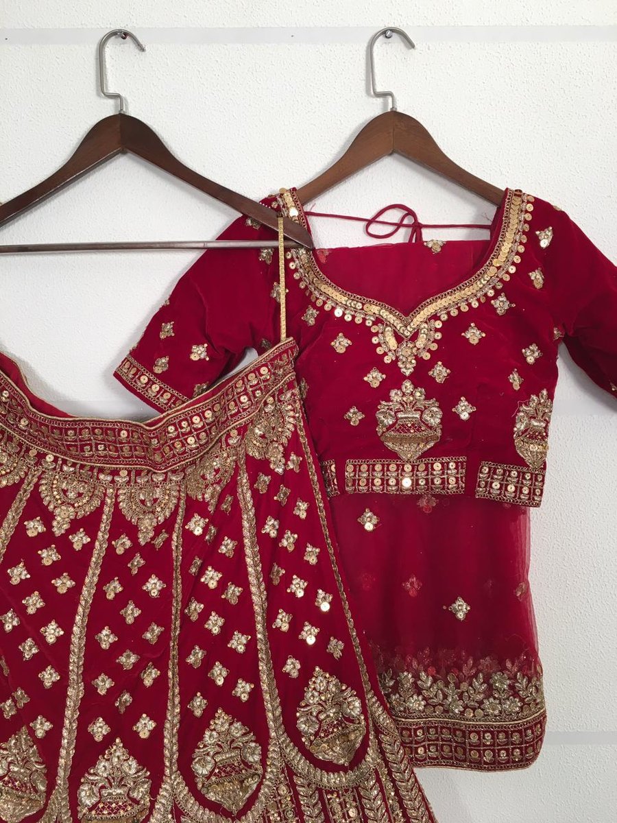 Bollywood Bridal Designer Lehenga Maroon 2