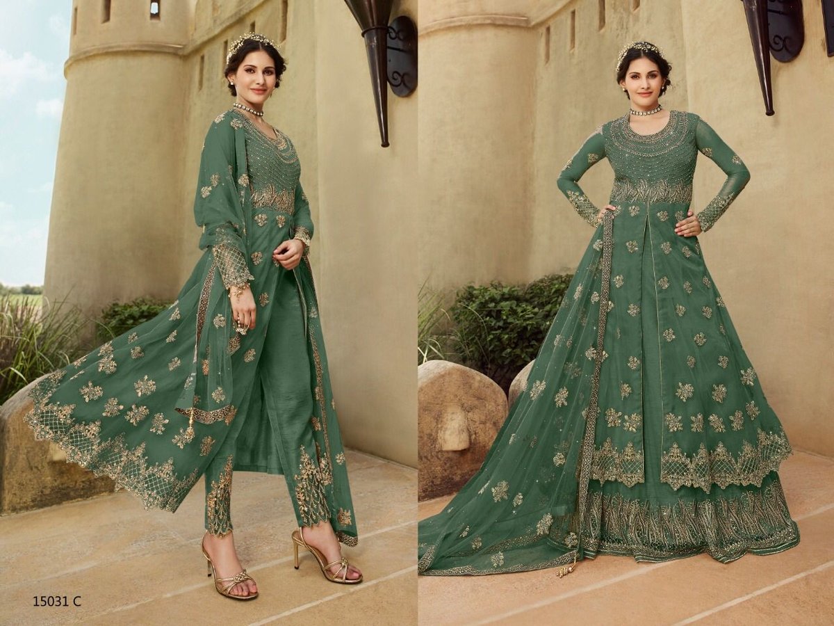 Glossy Simar Amyra Shaivi Master Copy 15031 Colors 3