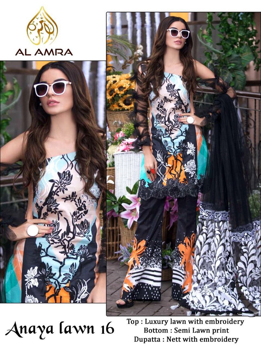 AL Amra Aanaya Lawn ZF 16 Design 1