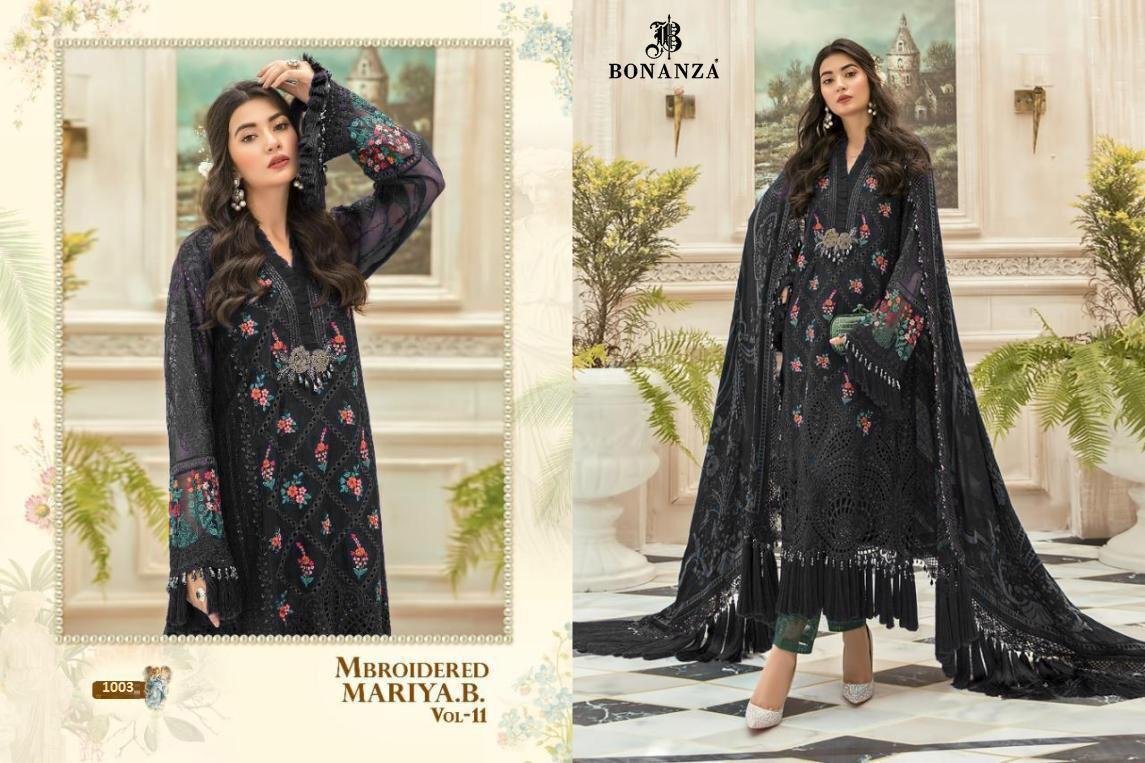 Bonanza Trendz MBroidered Mariya B Vol-11 1001-1003 Series 3