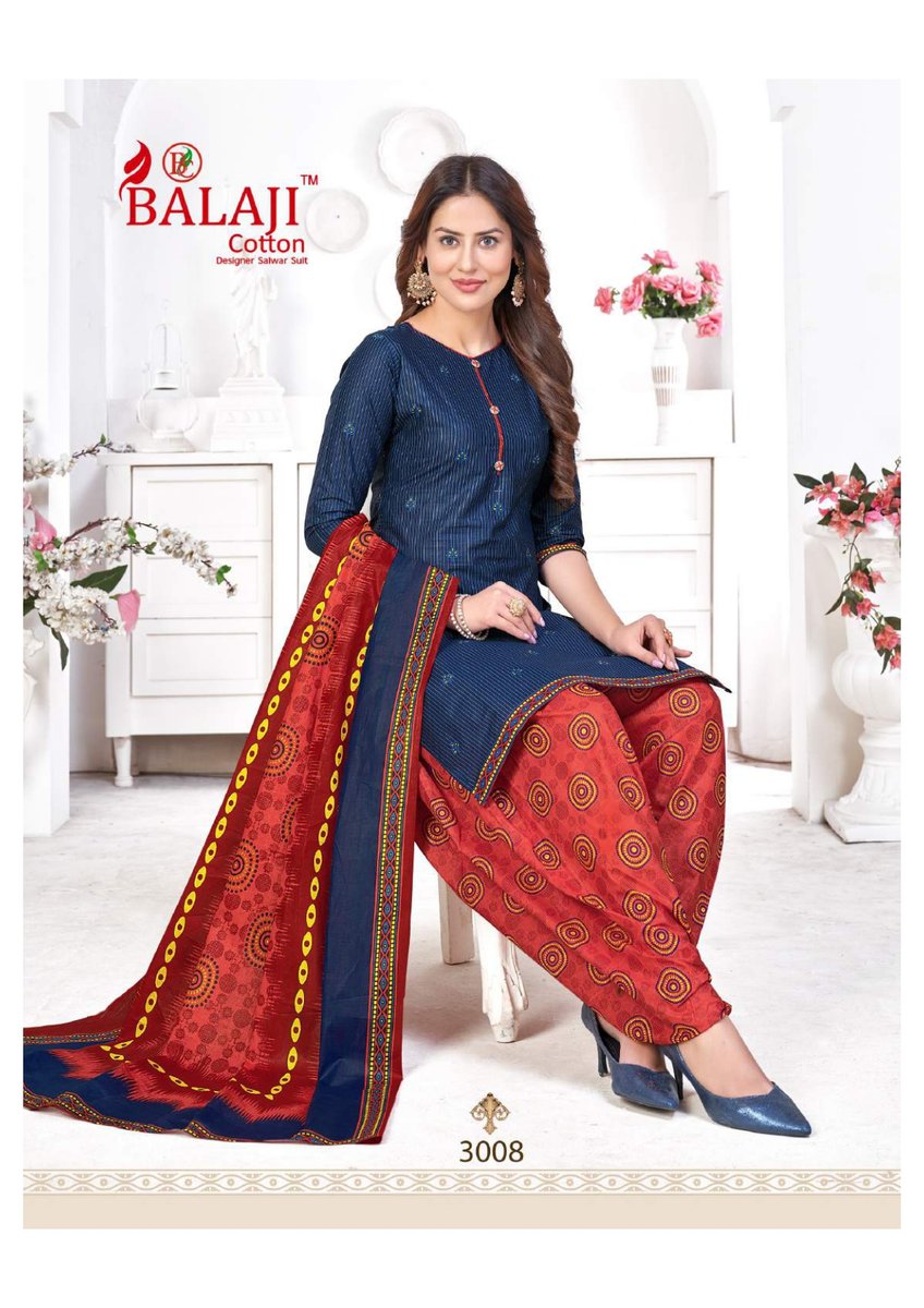 Balaji Cotton Sui Dhaga Vol-3 3001-3012 Series 8