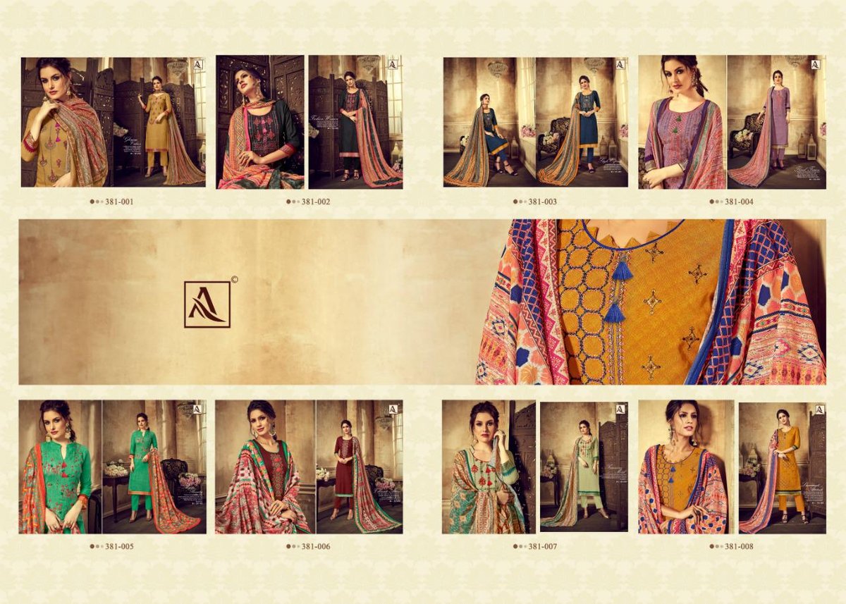 Alok Suits Wanya 381-001 to 381-008 Series 9