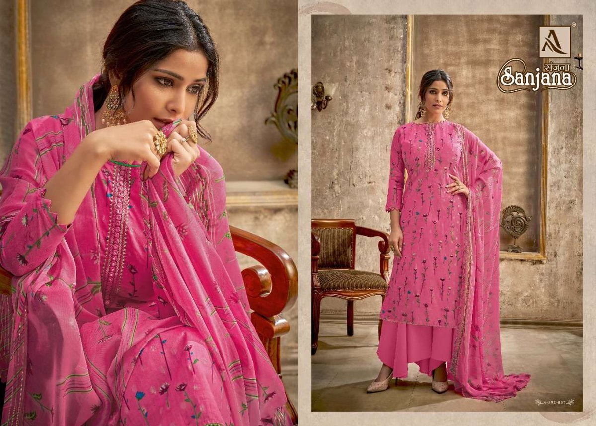 Alok Suit Sanjana 592-001 to 592-010 Series 7