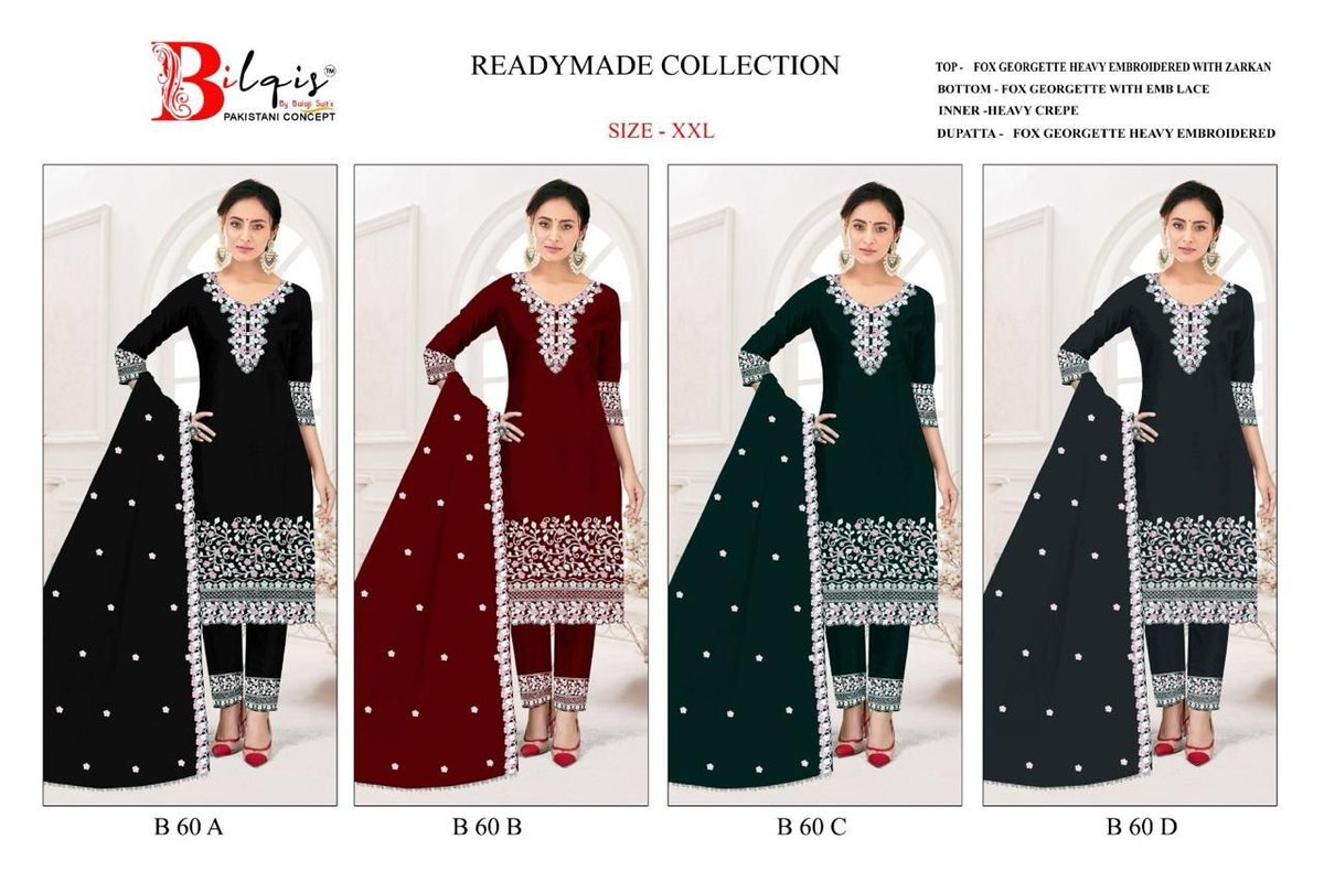 BILQIS READYMADE COLLECTION B-60-A TO B-60-D 5