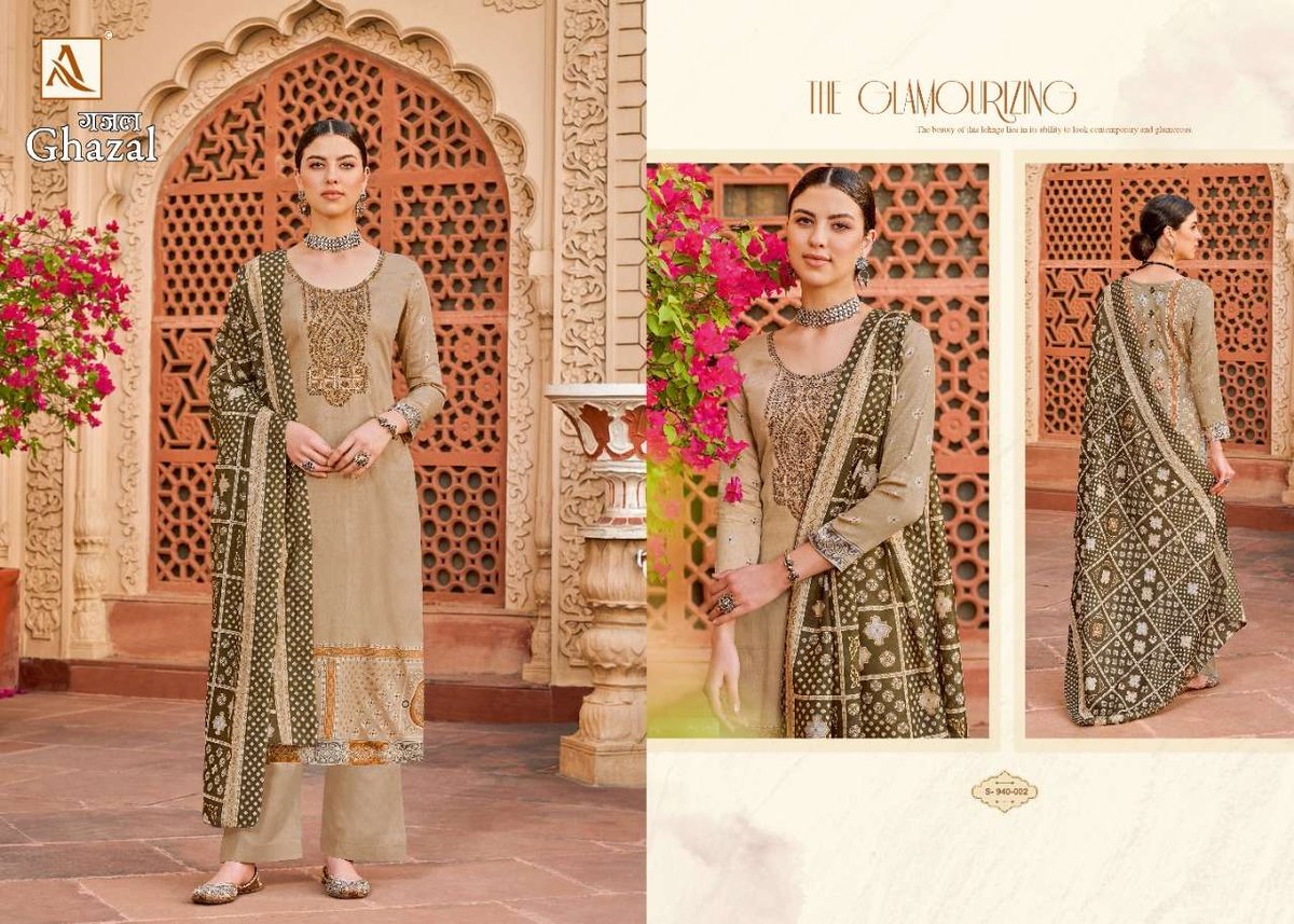 Alok Suit Ghazal 940-001 to 940-008 Series 2