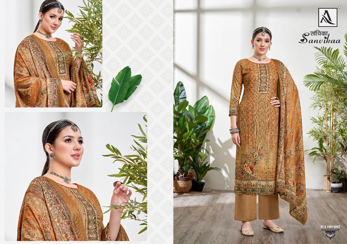 Alok Suit Sanvikaa 1100-001 to 1100-008 Series 7