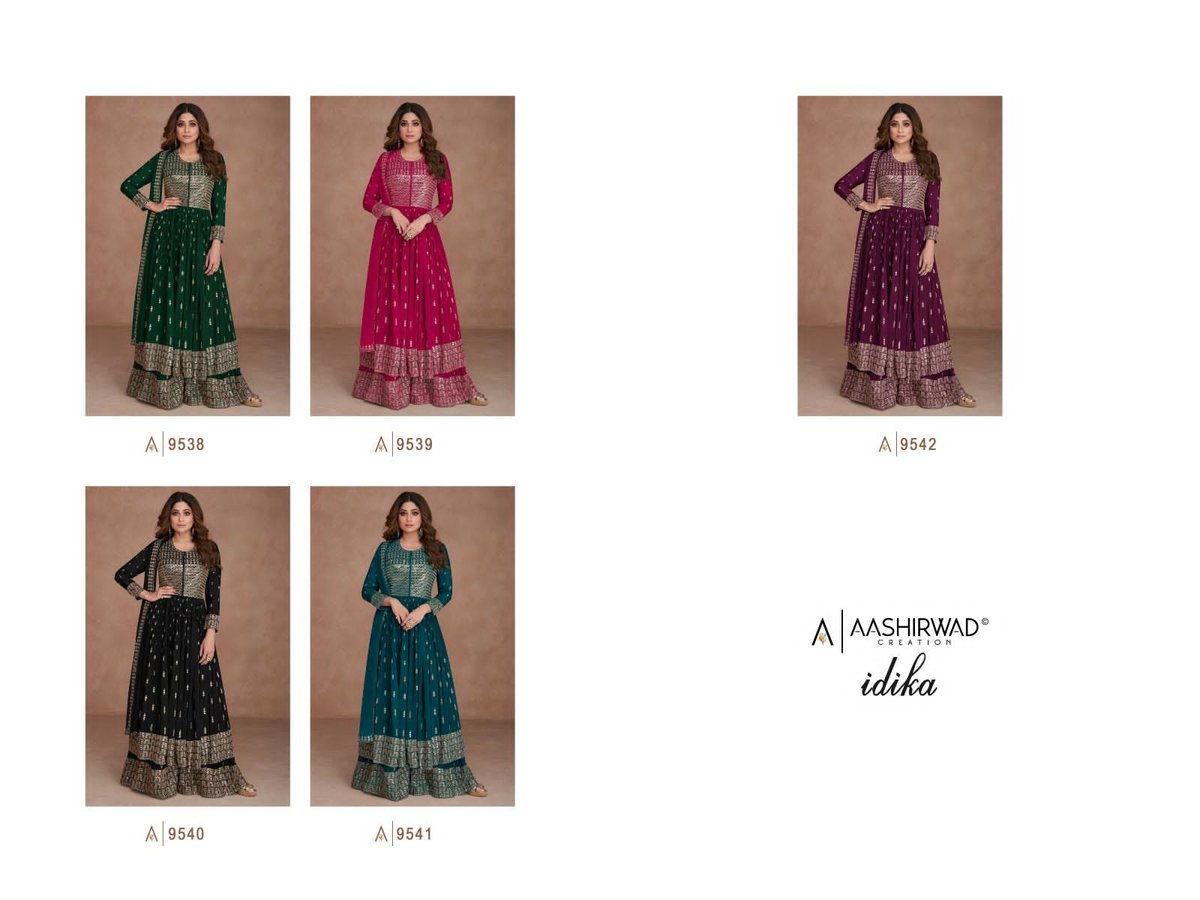 Aashirwad Creation Idika 9538-9542 Series 6