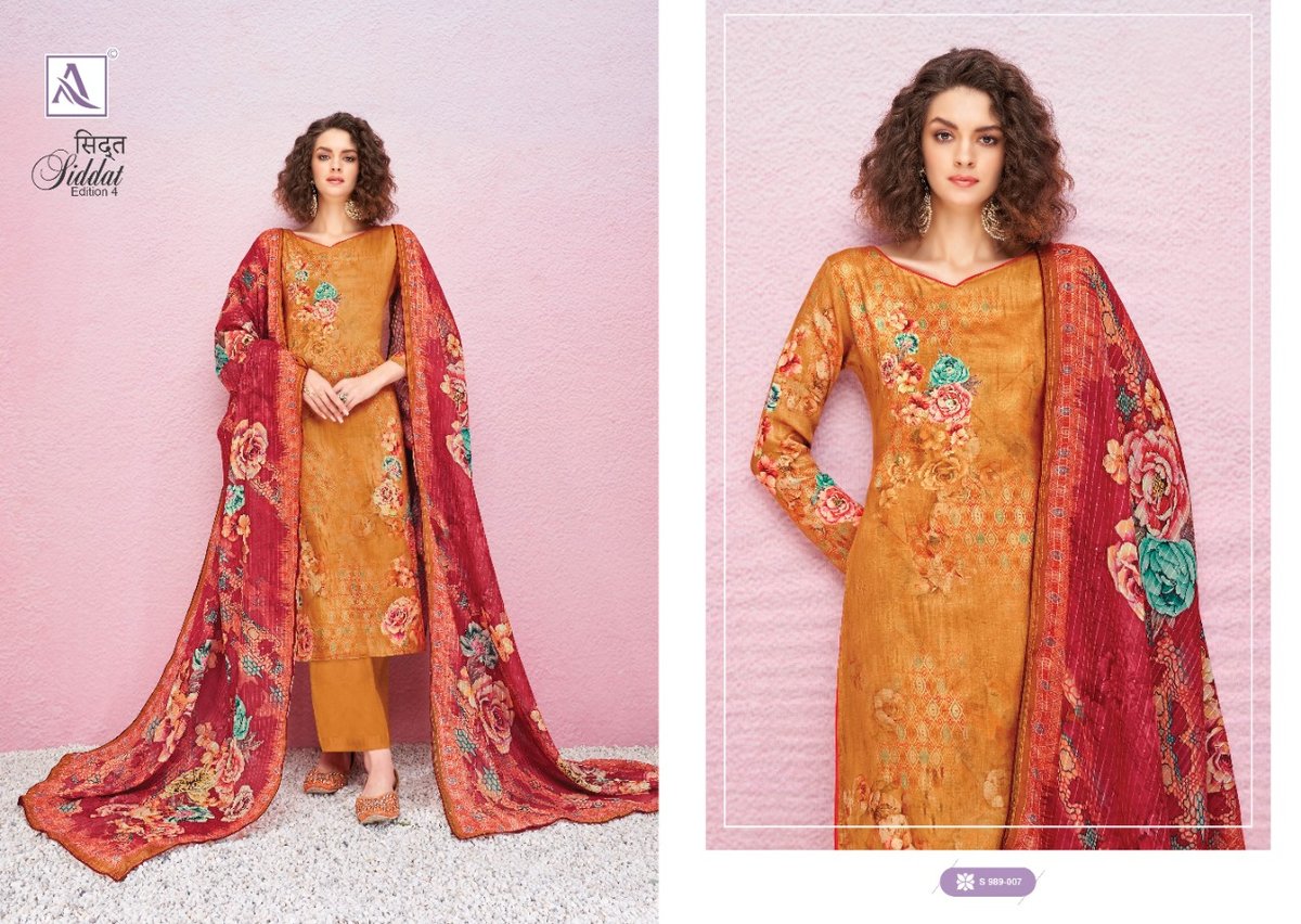 Alok Suit Siddat Edition Vol-4 989-001 to 989-008 Series 7
