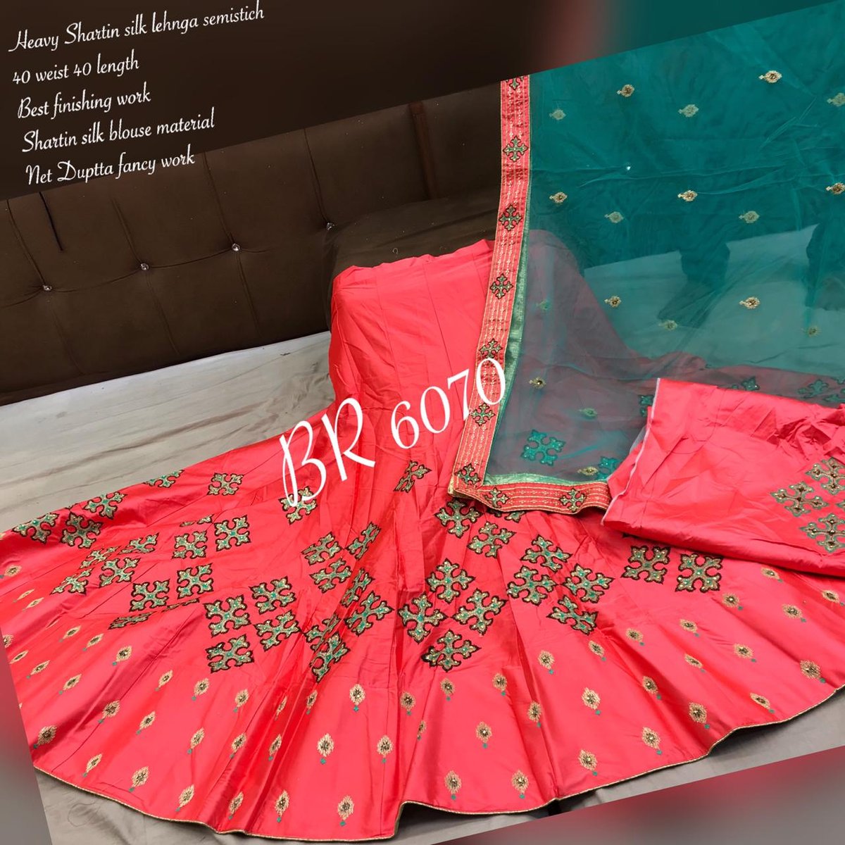 BR Designer Appliqe style Lehenga BR-6070 Colors 2