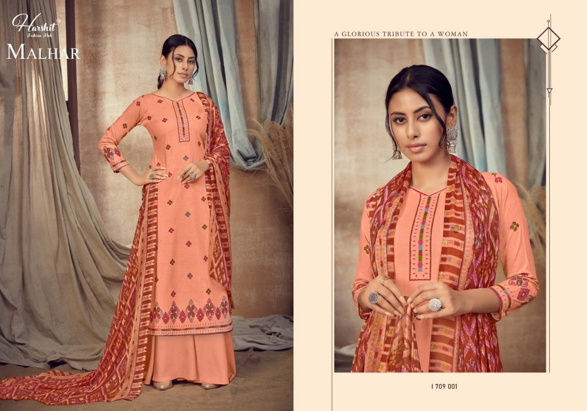 Harshit Fashion Malhar 1709-001 to 1709-010 Series 1