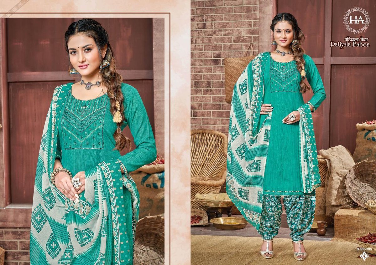 Harshit Fashion Patiyala Babes 968-001 to 968-010 Series 9