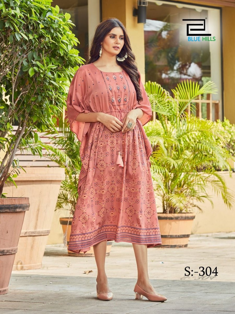 Blue Hills Kaftan Stare Vol-3 S-301 to S-304 Series 4