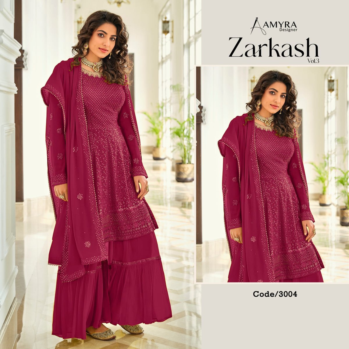 Amyra Designer Zarkash Vol-3 3001-3004 Series 4