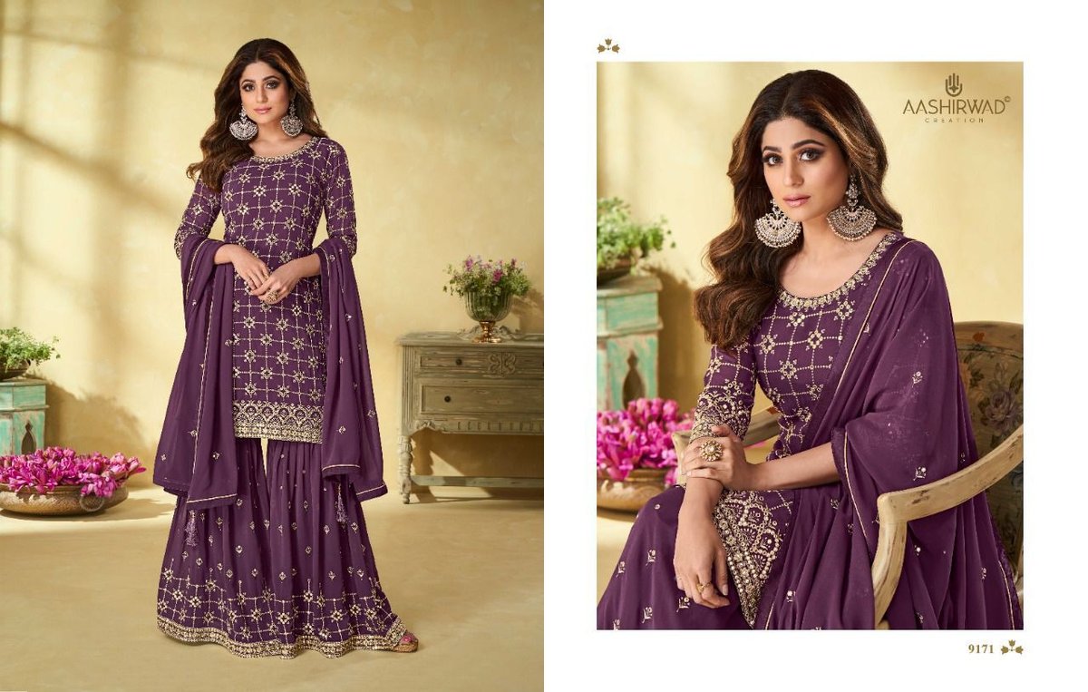 Aashirwad Creation Rihana 9171-9174 Series 1