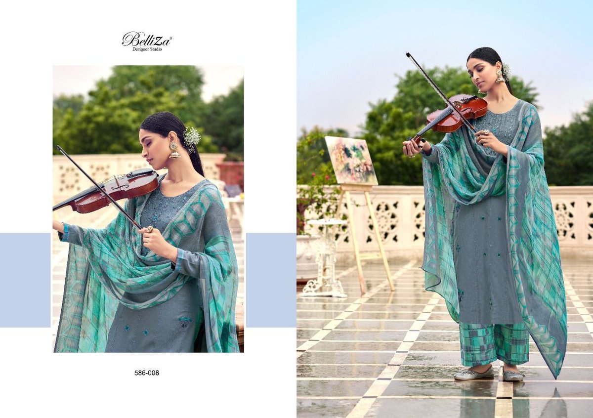 Belliza Designer Aadhya 586-001 to 586-010 Series 8