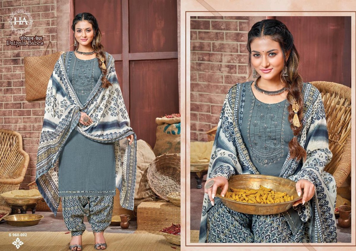 Harshit Fashion Patiyala Babes 968-001 to 968-010 Series 2