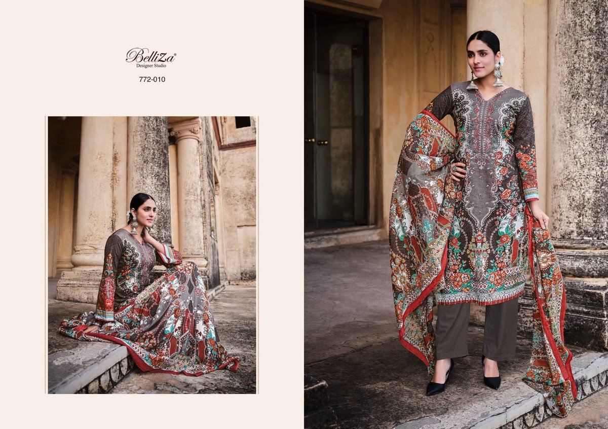 Belliza Designer Naira Vol-3 772-001 to 772-010 Series 10