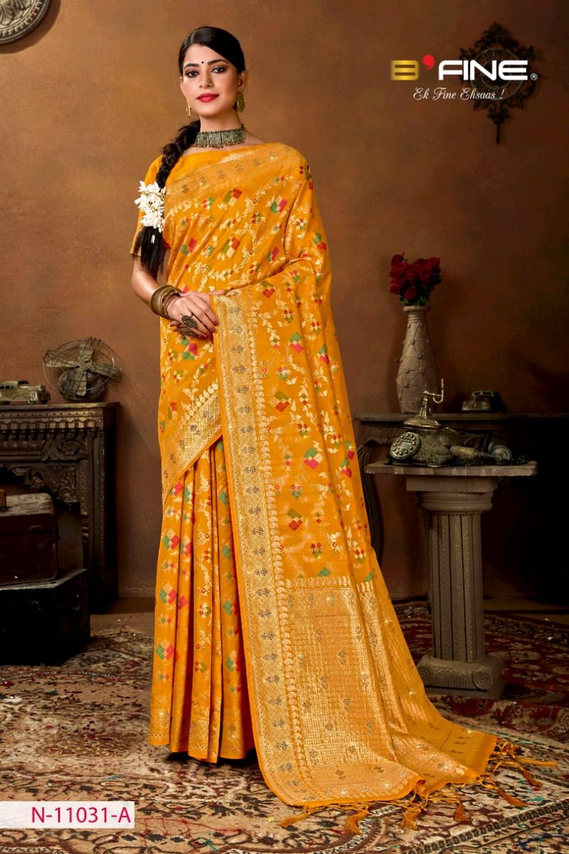 B Fine Saree Varlaxmi 11031 Colors 1