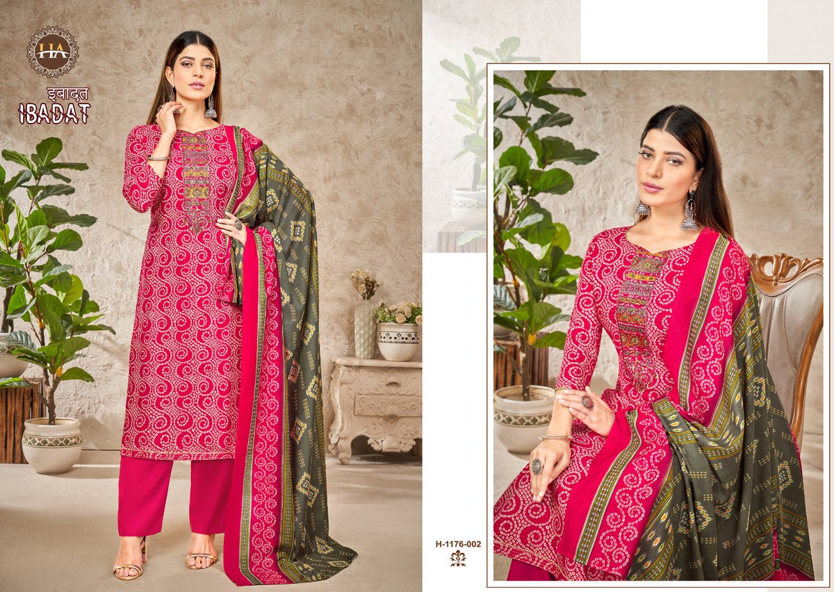 Harshit Fashion Ibadat 1176-001 to 1176-008 Series 2