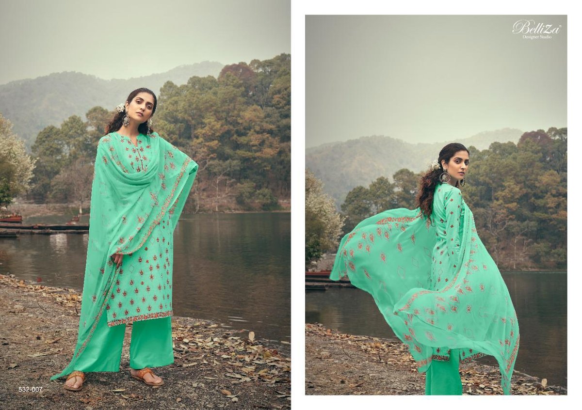 Belliza Designer Festive Fusion 532-001 to 532-010 Series 7