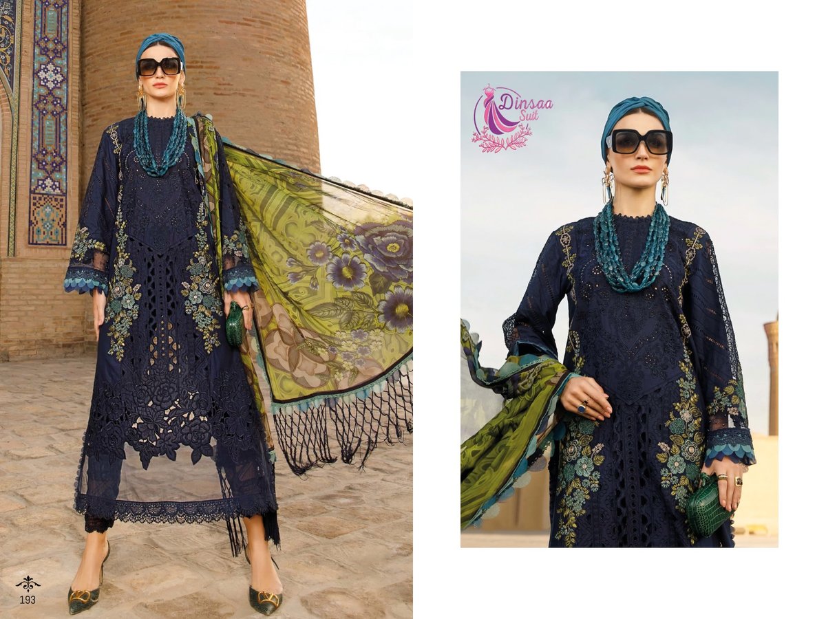 Dinsaa Suit Maria B Summer Collection Vol-1 190-193 Series 4