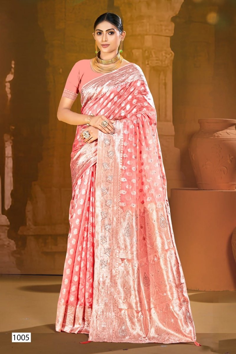 SAROJ SAREE SPARKLE SAROSKI-2 1001 TO 1006 5
