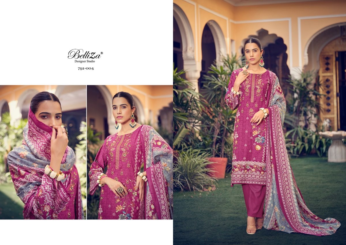 Belliza Designer Naira Vol-7 791-001 to 791-010 Series 4