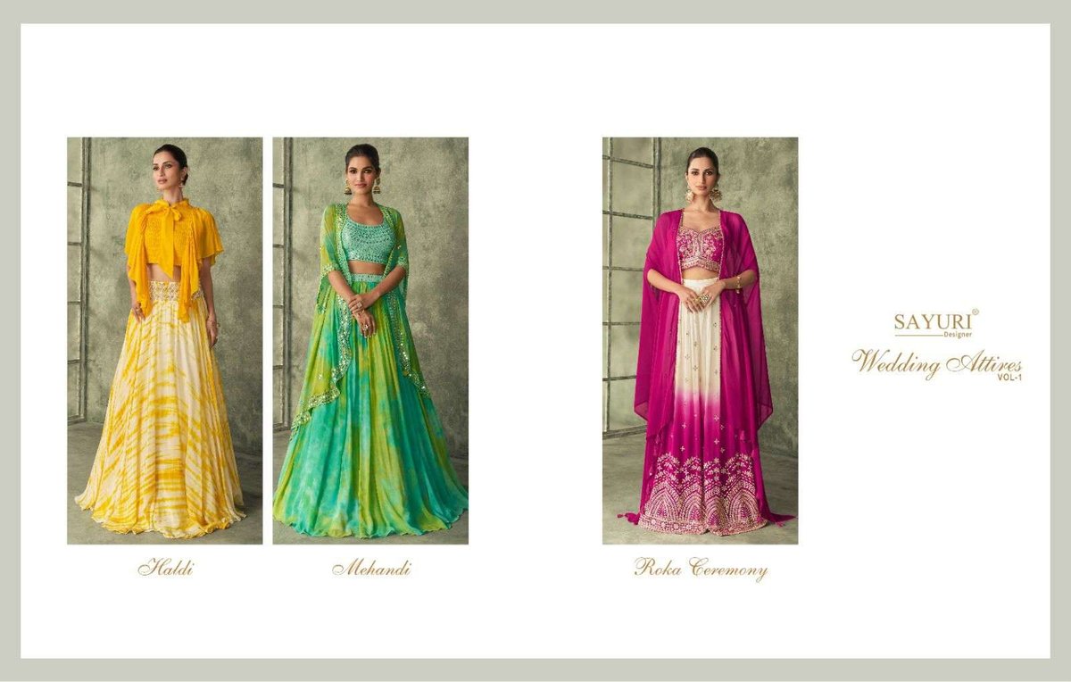 Sayuri Designer Wedding Attires Vol-1 1001-1003 Series 4