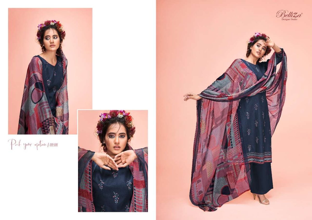 Belliza Designer Ahalya 599-001 to 599-010 Series 6