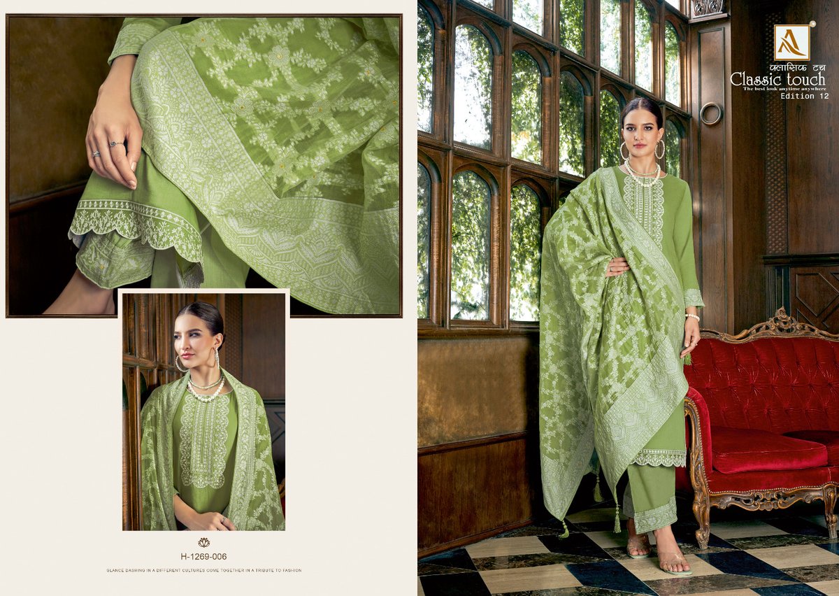 Alok Suit Classic Touch Edition Vol-12 1269-001 to 1269-006 Series 6