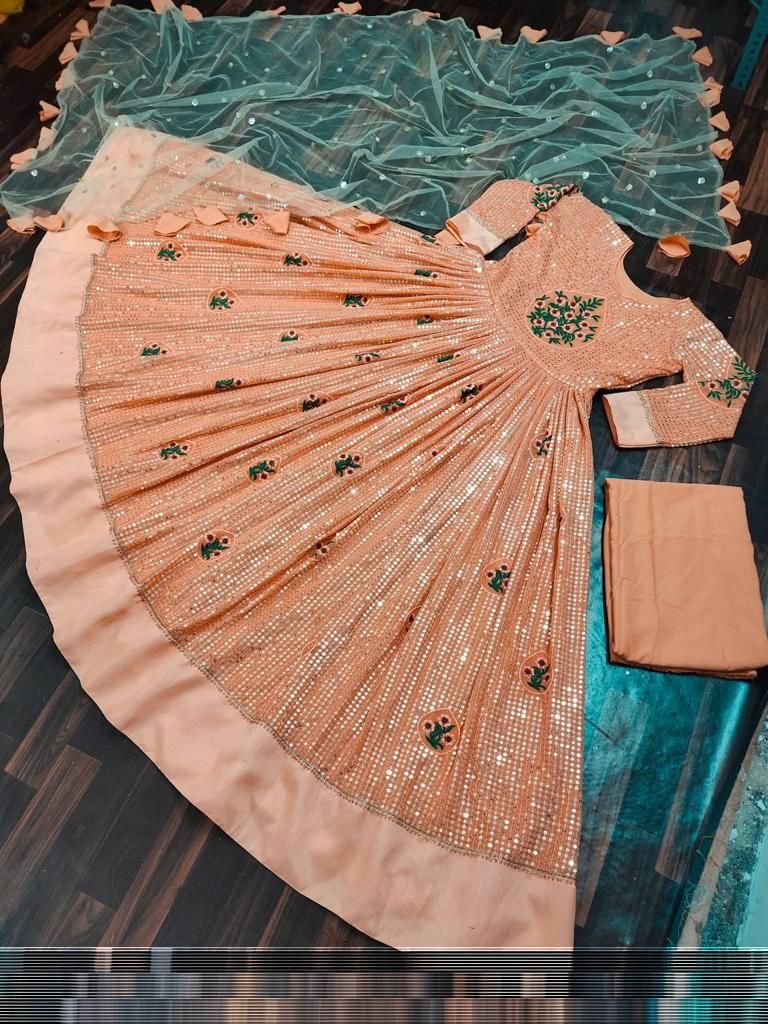 Bollywood Designer Party Wear Gown Colors 8