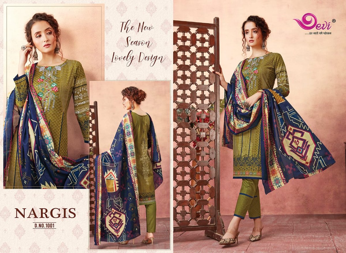 Devi Nargis Pure Lawn 1001-1010 Series 1