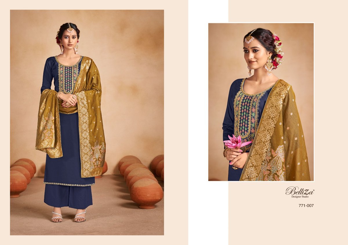 Belliza Designer Saadgi 771-001 to 771-008 Series 7