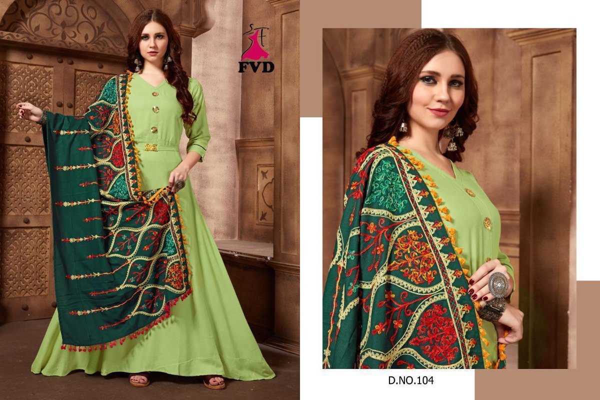 Fashion valley Dresses Shalni Vol-1 101-106 Series 4