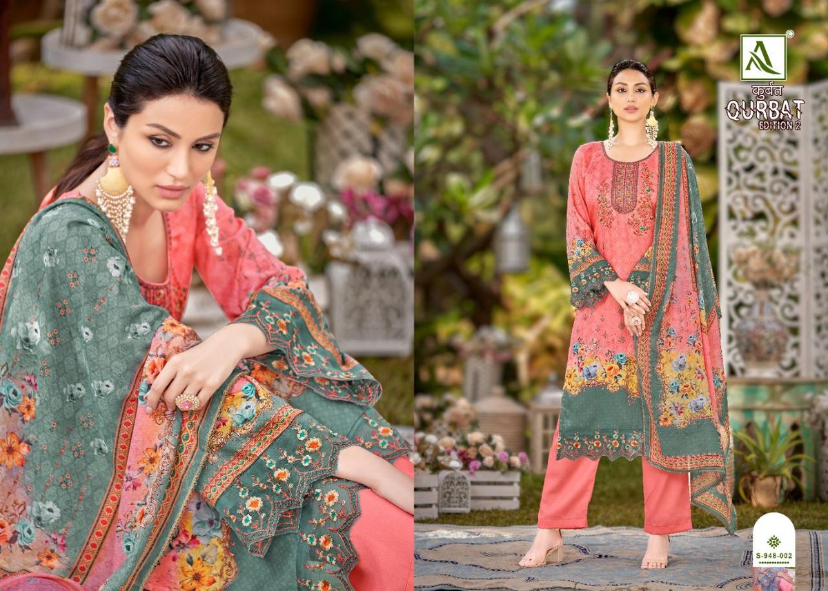 Alok Suit Qurbat Edition Vol-2 948-001 to 948-008 Series 2