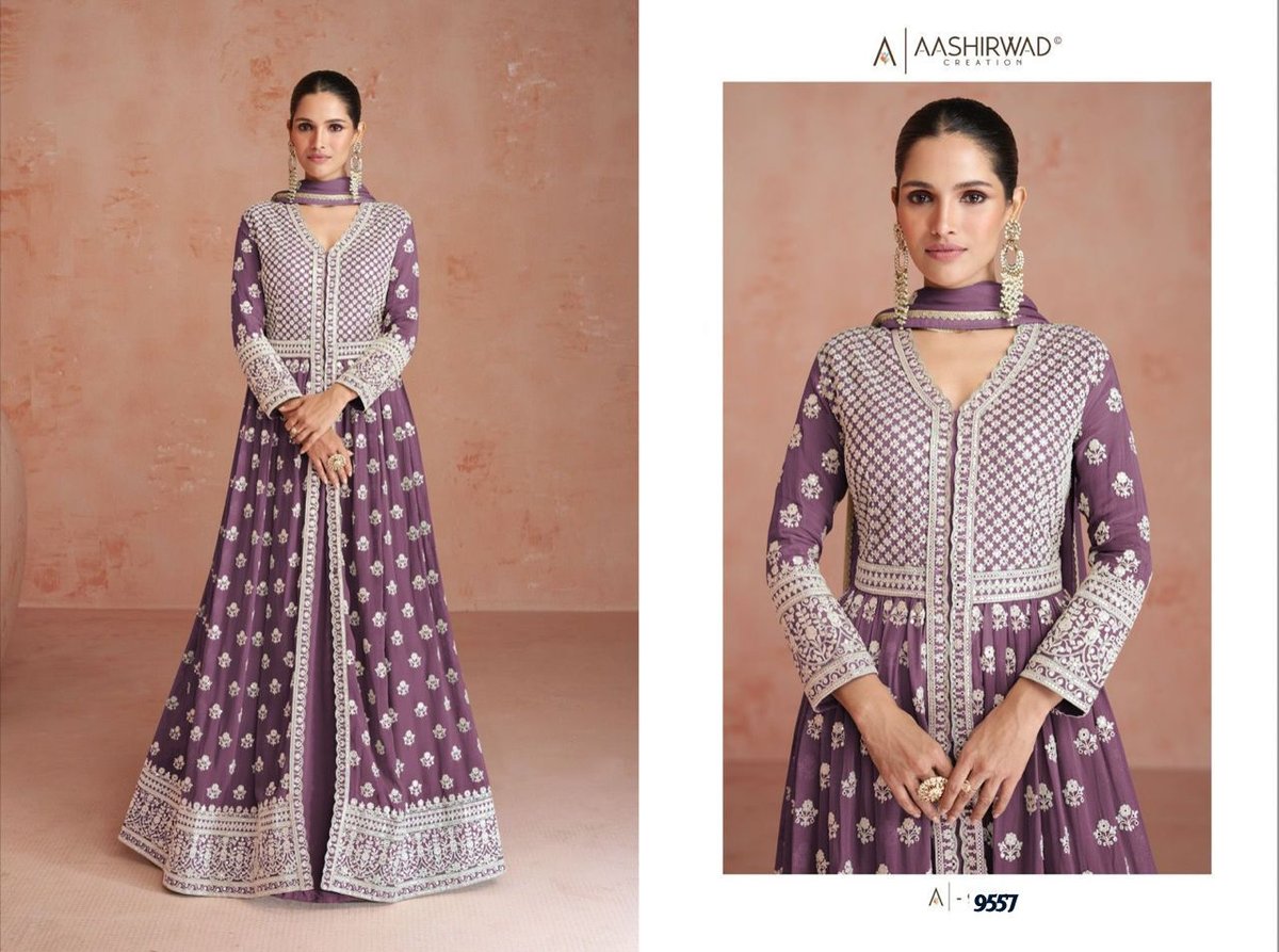 Aashirwad Creation Orchid 9554-9558 Series 4
